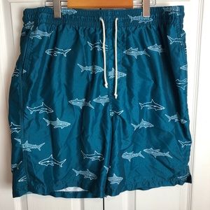 Shark swim shorts men’s XL